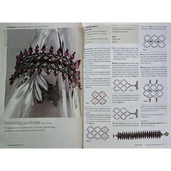 Beadwork Magazine December 2006 January 2007 Embellish A Button Bracelet - Picture 6 of 15